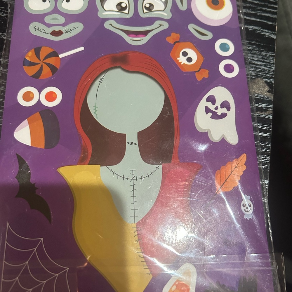 Halloween Sticker Sheet with Character and Icons